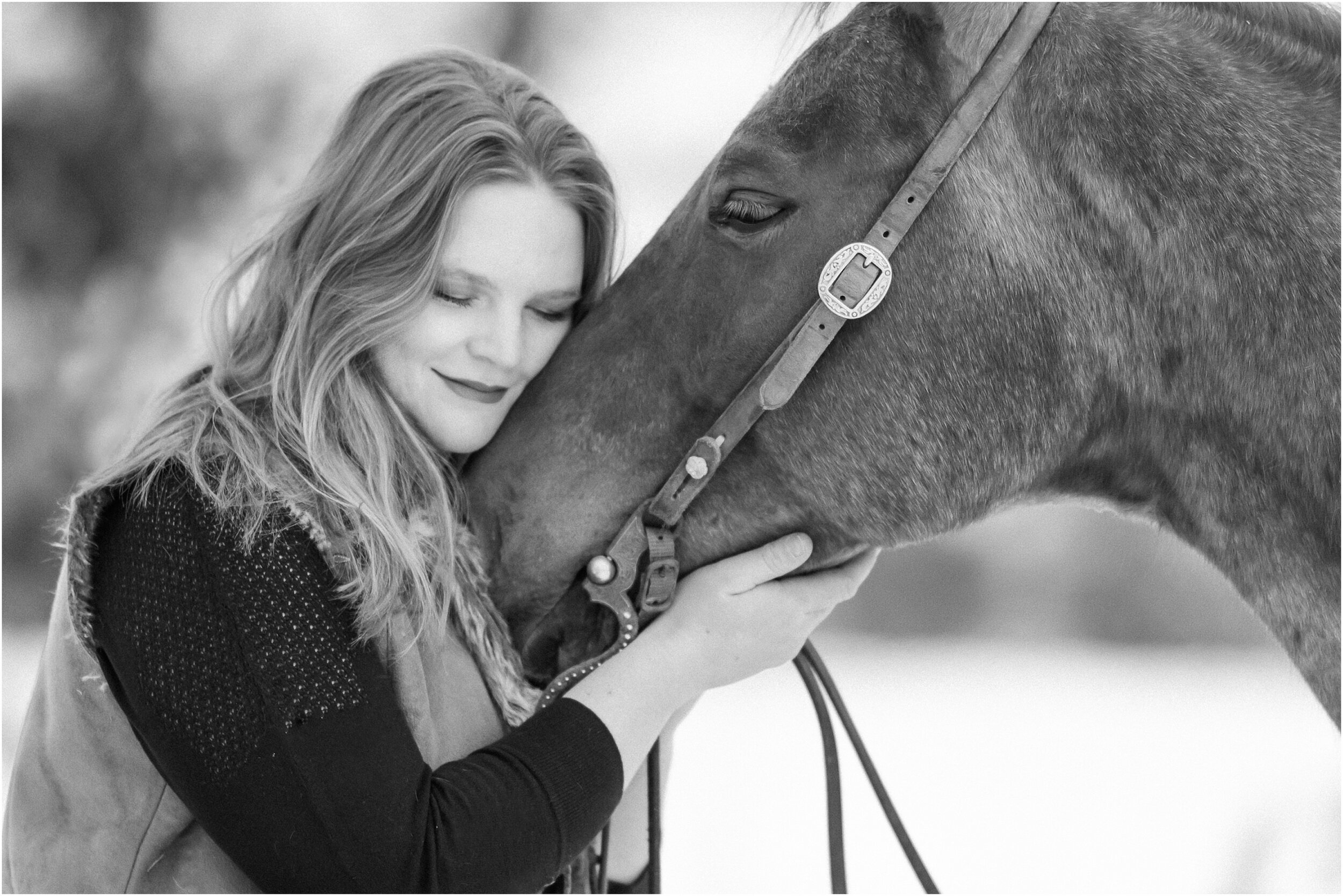 Oklahoma horse photographer winter styled shoot with quarter horses and wesh pony stallion at Johnson Performance Horses by Rachel Griffin Photography_17.jpg