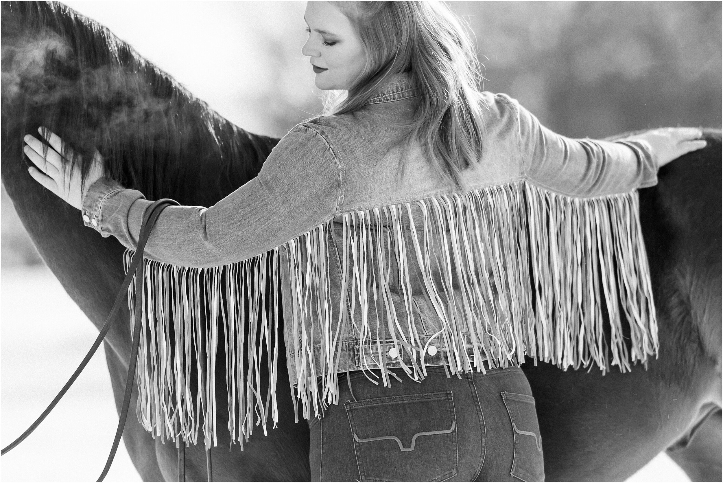 Oklahoma horse photographer winter styled shoot with quarter horses and wesh pony stallion at Johnson Performance Horses by Rachel Griffin Photography_3.jpg