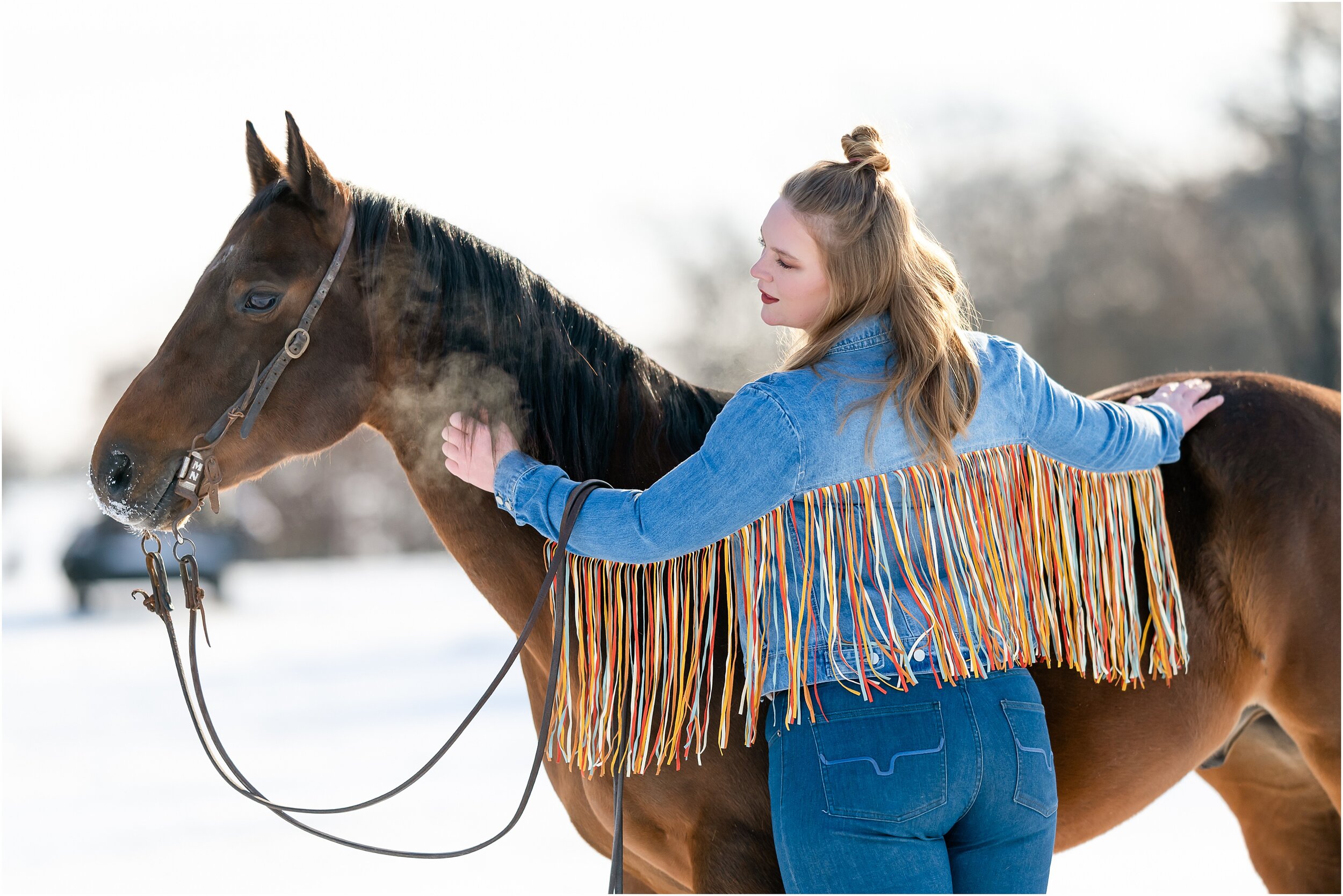 Oklahoma horse photographer winter styled shoot with quarter horses and wesh pony stallion at Johnson Performance Horses by Rachel Griffin Photography_2.jpg